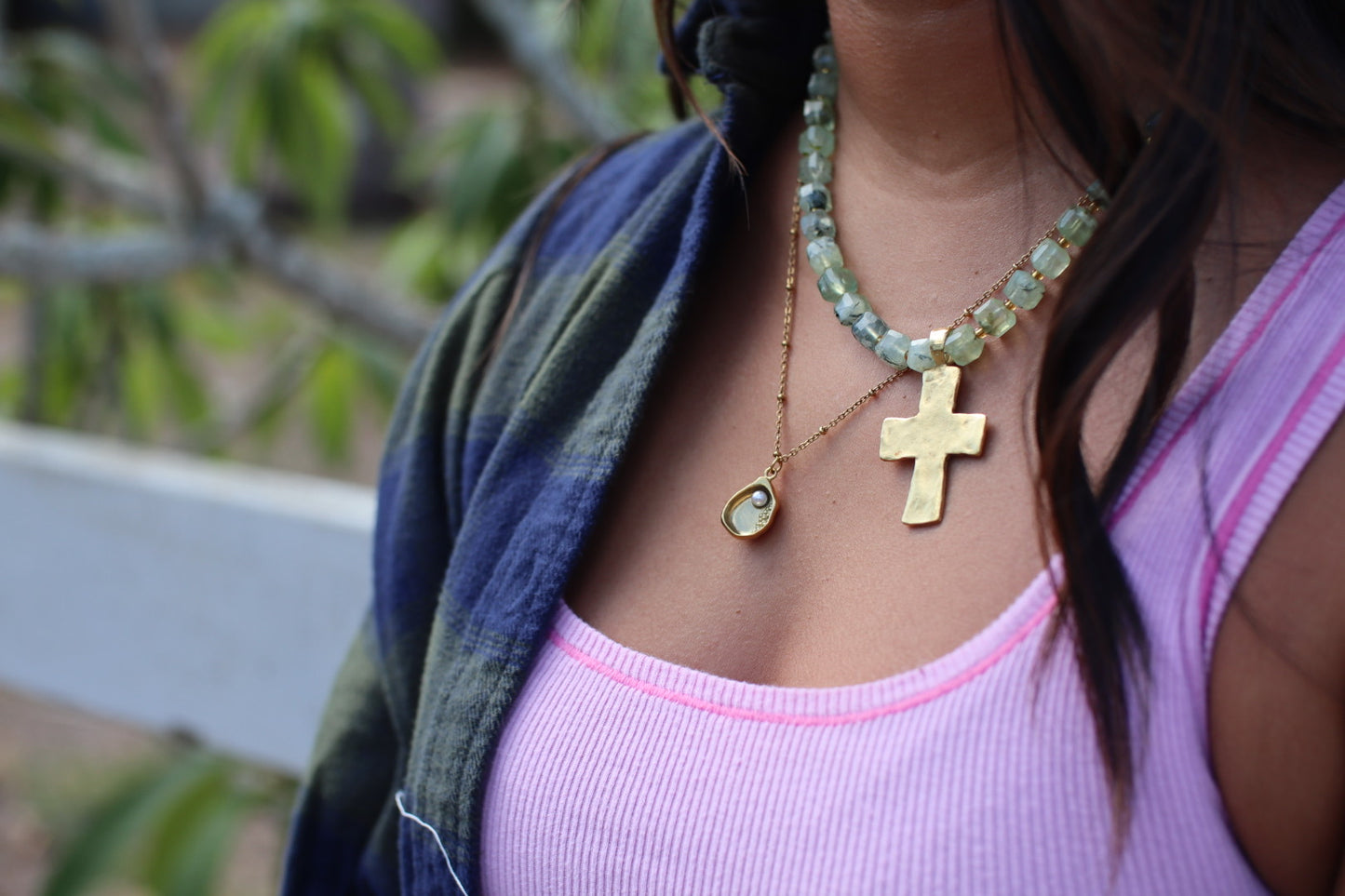 Golden Pearl Pendant