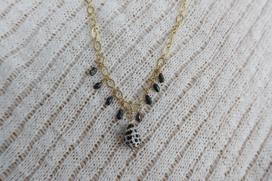 Hebrew Cone Charm Necklace
