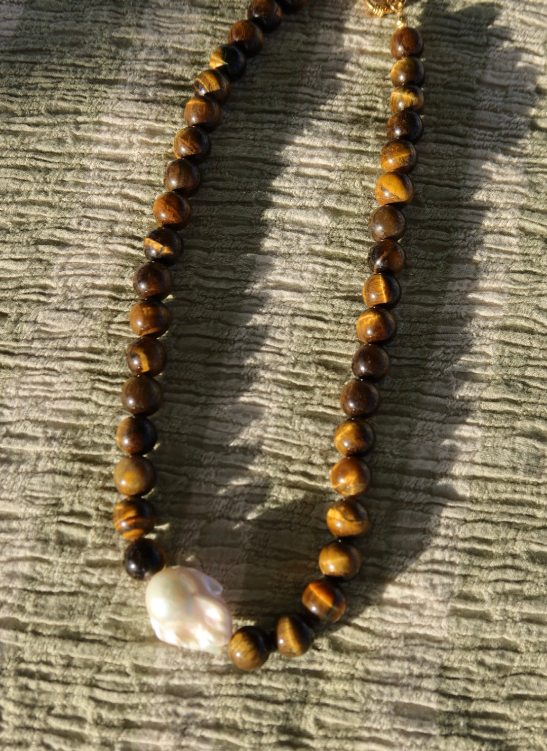 Tigers Eye Chunky Necklace