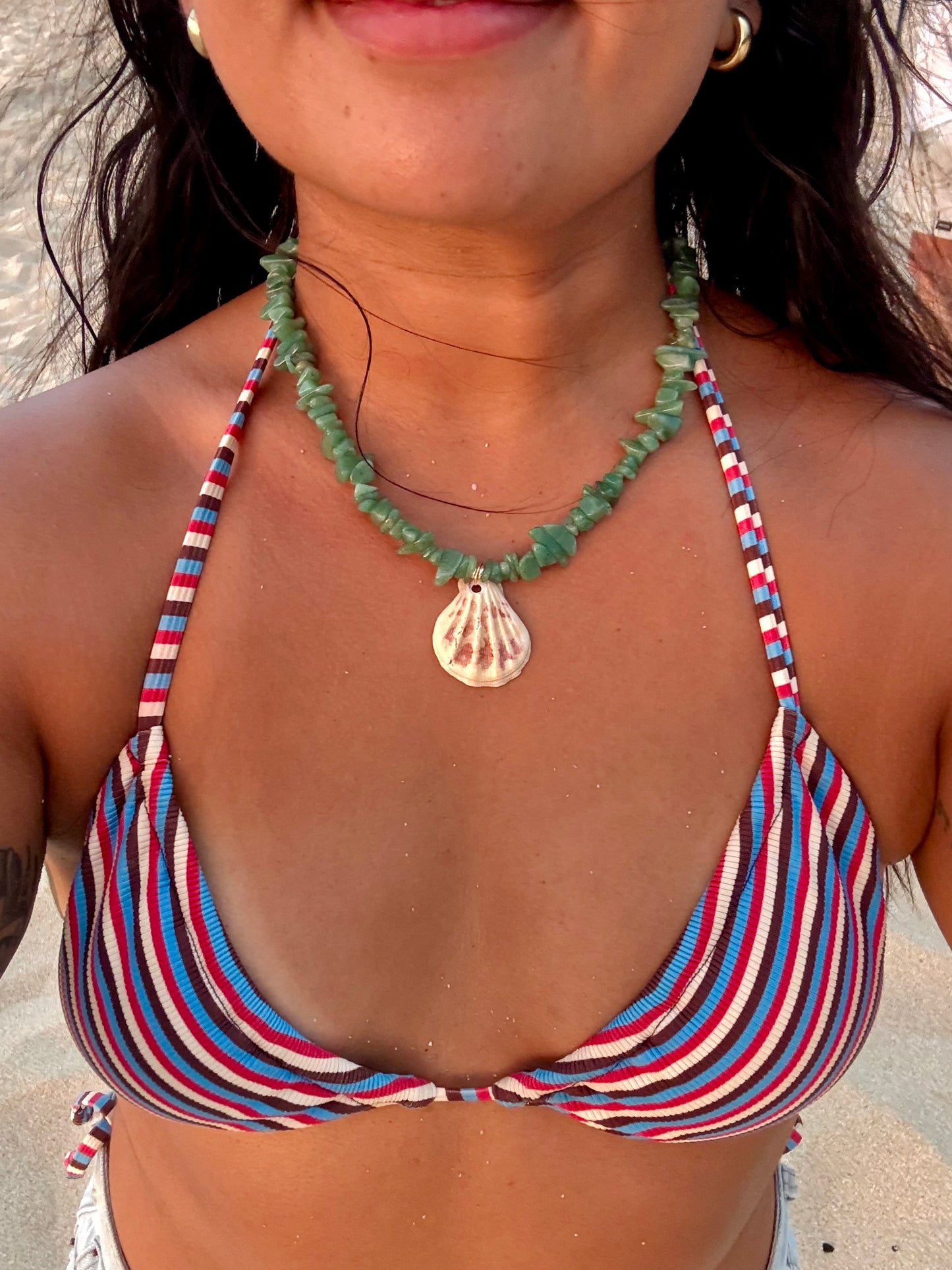 Lavender Shell Pendant