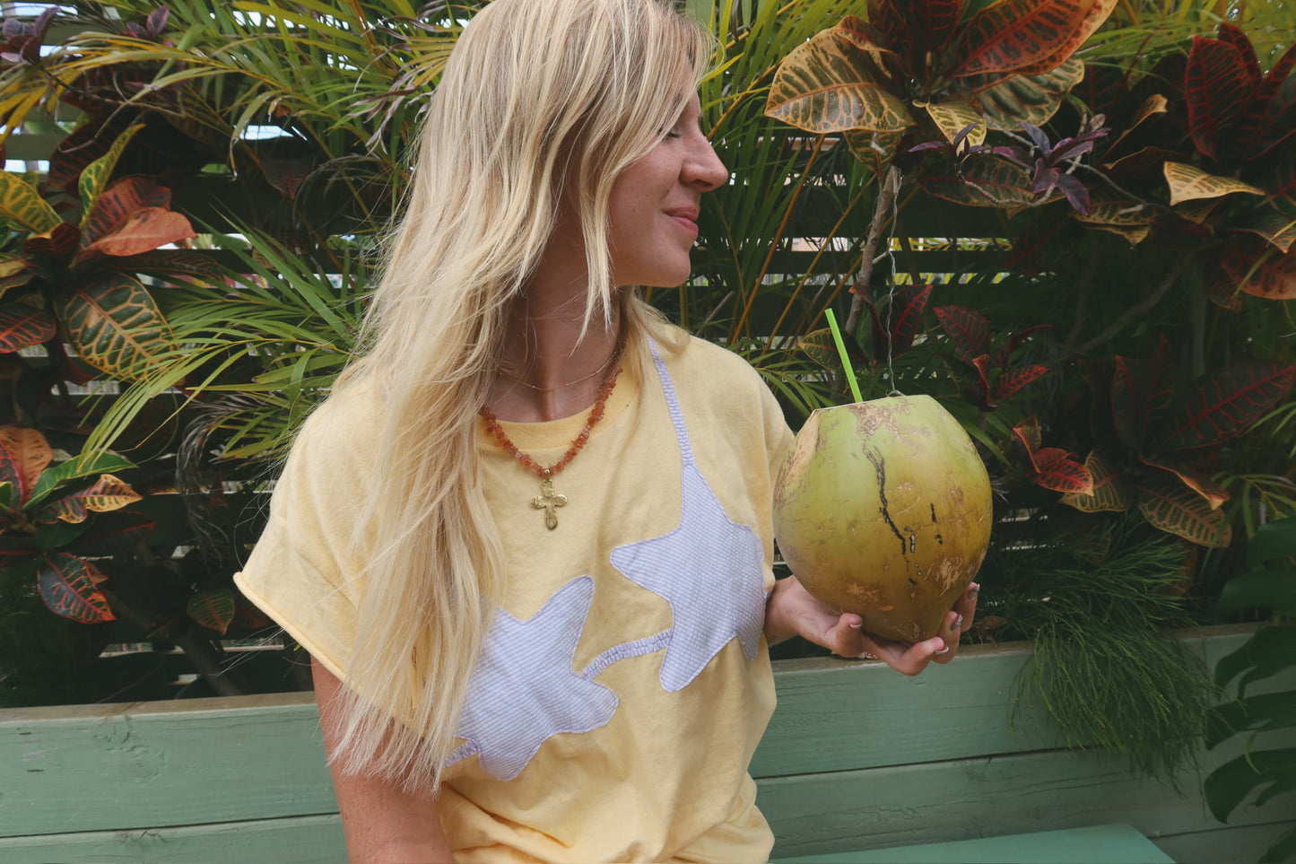 The Peach Sunstone Cross