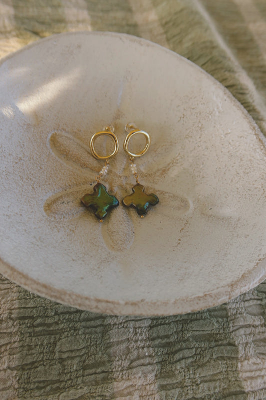 Emerald Pearl Dangles