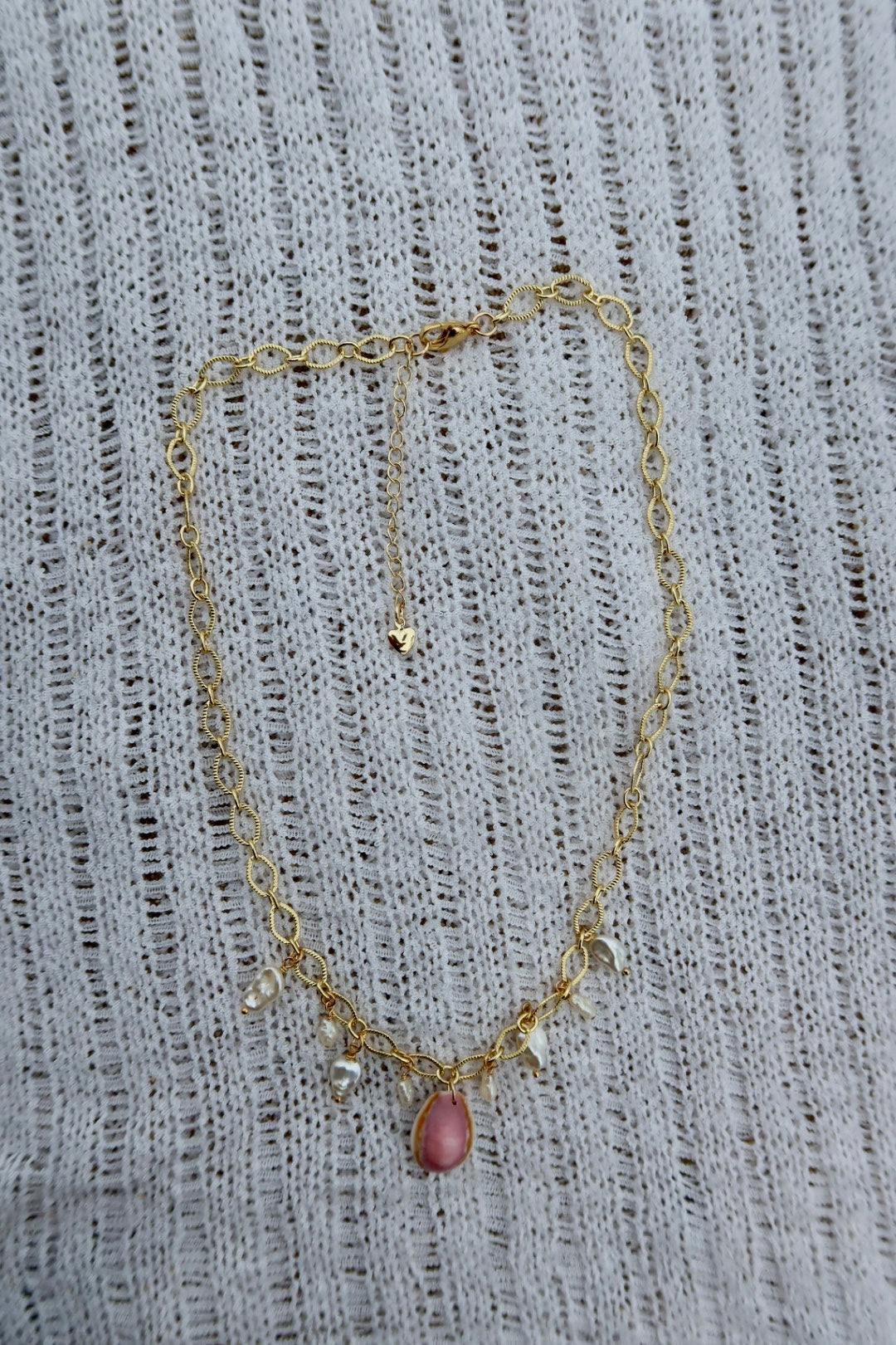 The Purple Cowrie Charm Necklace