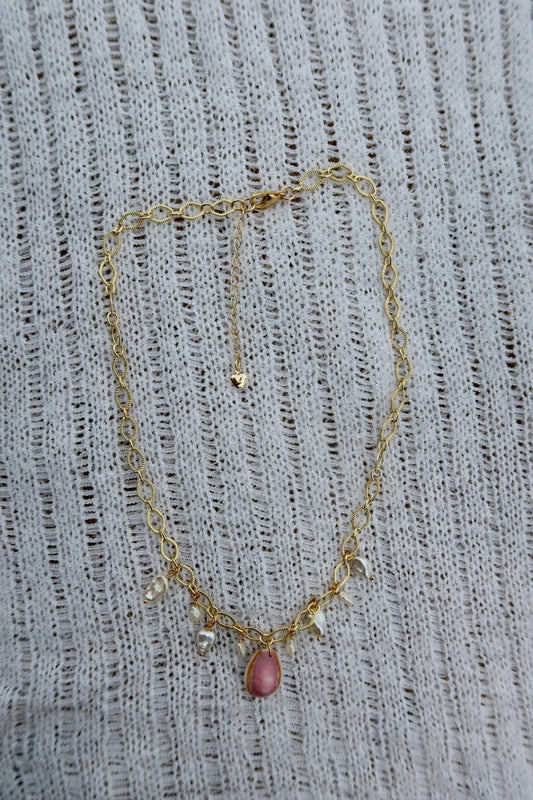 The Purple Cowrie Charm Necklace