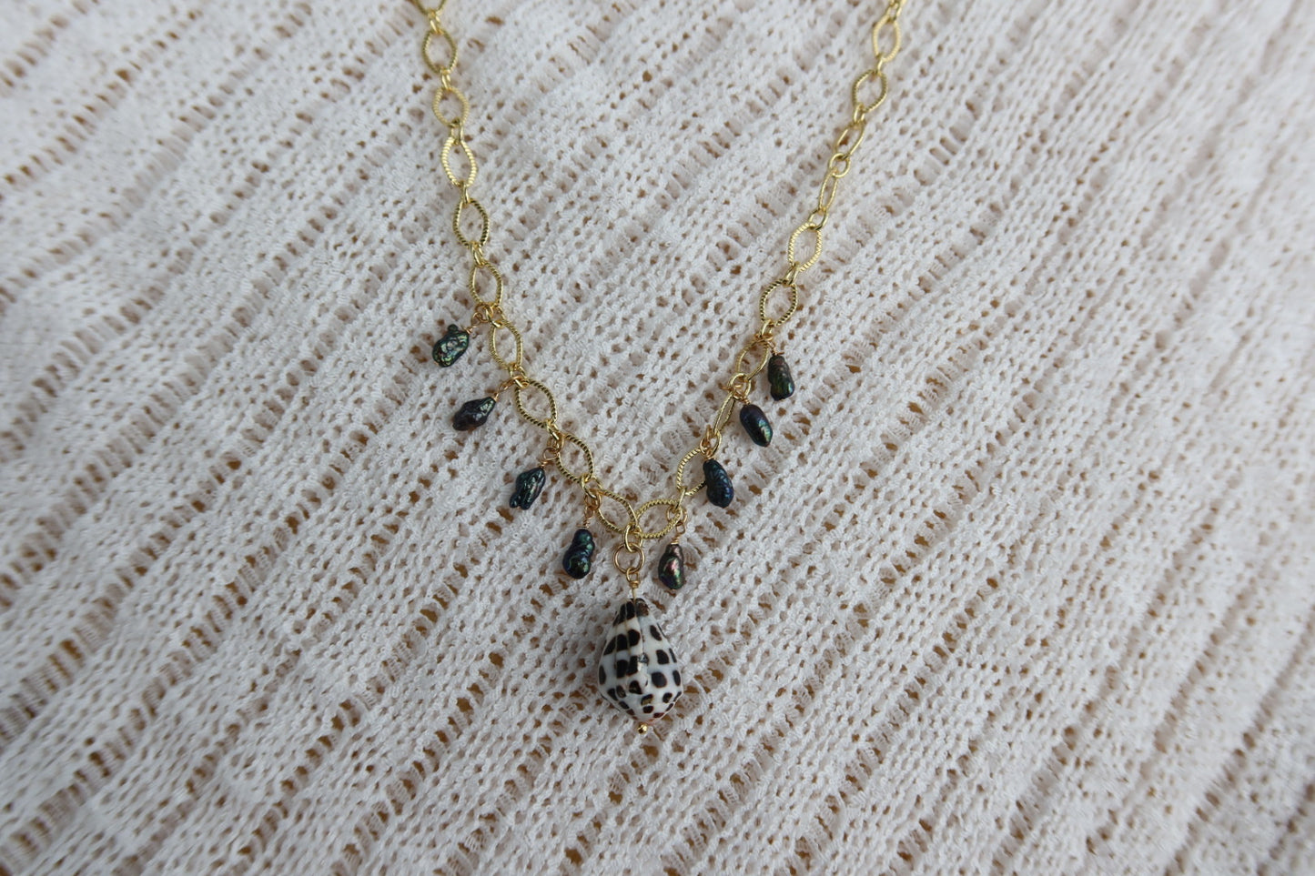 Hebrew Cone Charm Necklace