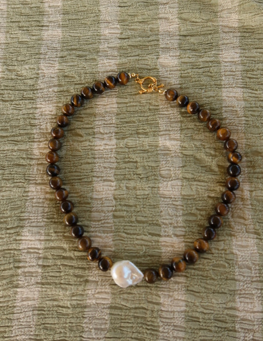 Tigers Eye Chunky Necklace