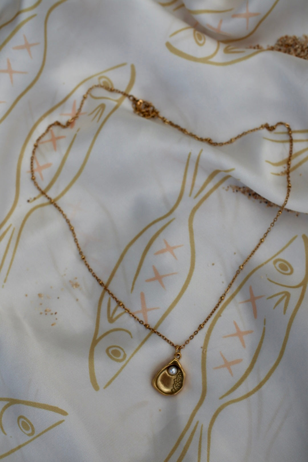 Golden Pearl Pendant