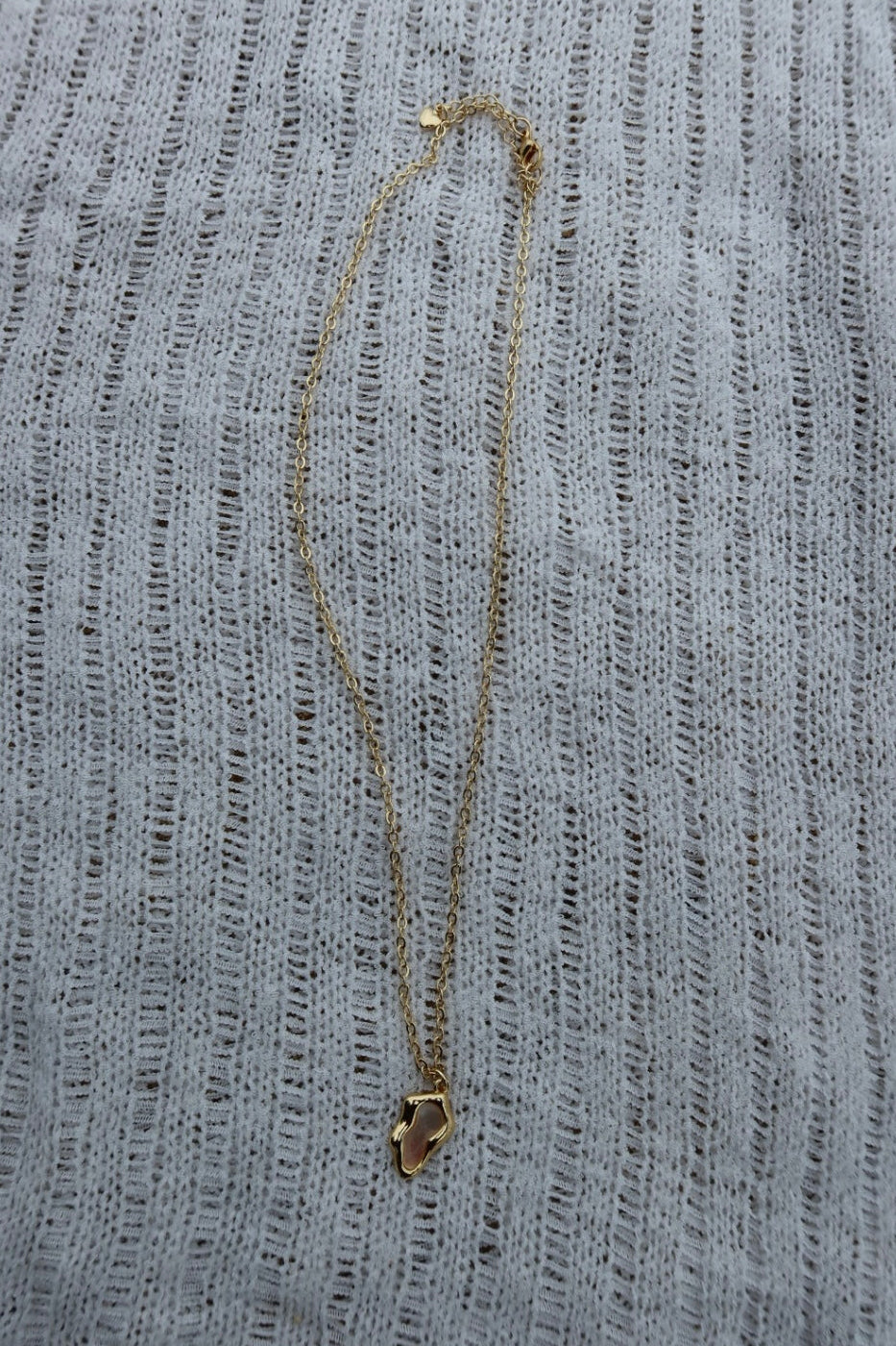 Golden Bezel Necklace