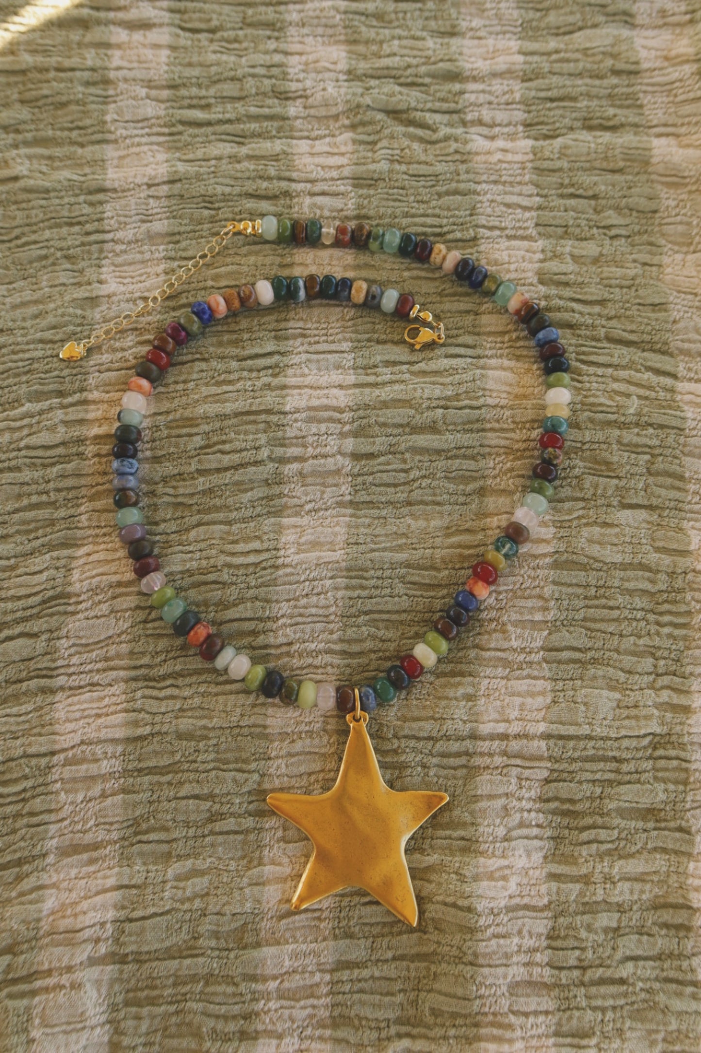 Rainbow Golden Star Pendant