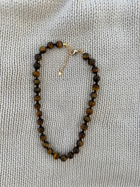 Tigers Eye Beaded Necklace